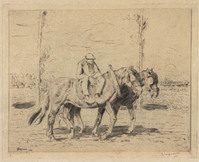 KG 20039 recto
<br/>
Paarden naar huis
<br/>
<em>Dingemans, Waalko Jans (1873-1925)</em>